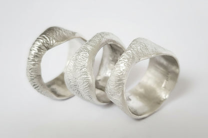528Hz Frequency rings, handcrafted in sterling silver
